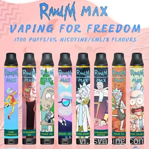 Bán nóng tất cả trong một vape 1700 puffs